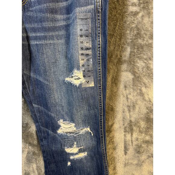 NWT American Eagle Outfitters Vintage Hi-Rise Flare Button Fly Jeans Size 10 - Picture 11 of 14